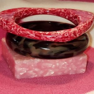 Sassy Jones Zaria Bangle Stack - Rose
